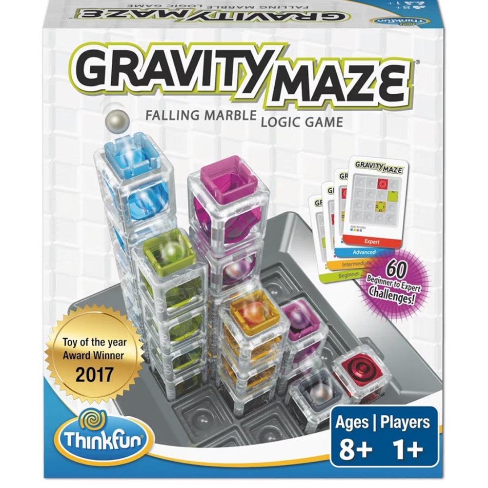 Think! Gravity‎ Maze Marble Logic Game - Blue, Green, Purple, Yellow, Red